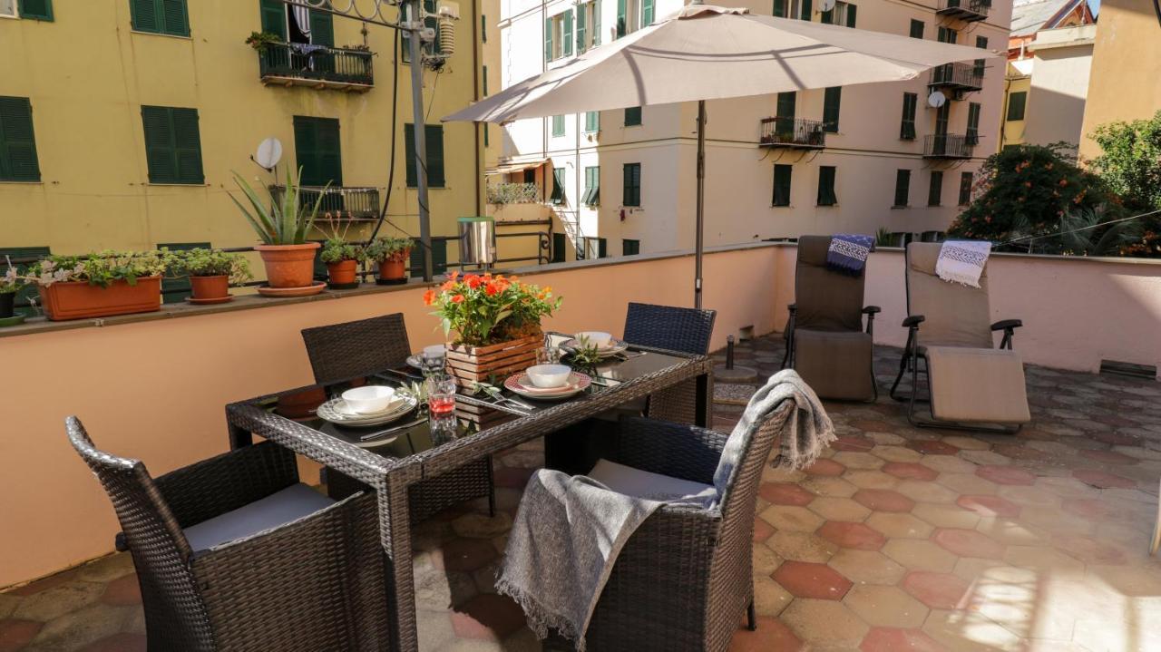 Sole, Terrazza, Centro Citta E Wi-Fi Veloce! Apartamento Génova Exterior foto