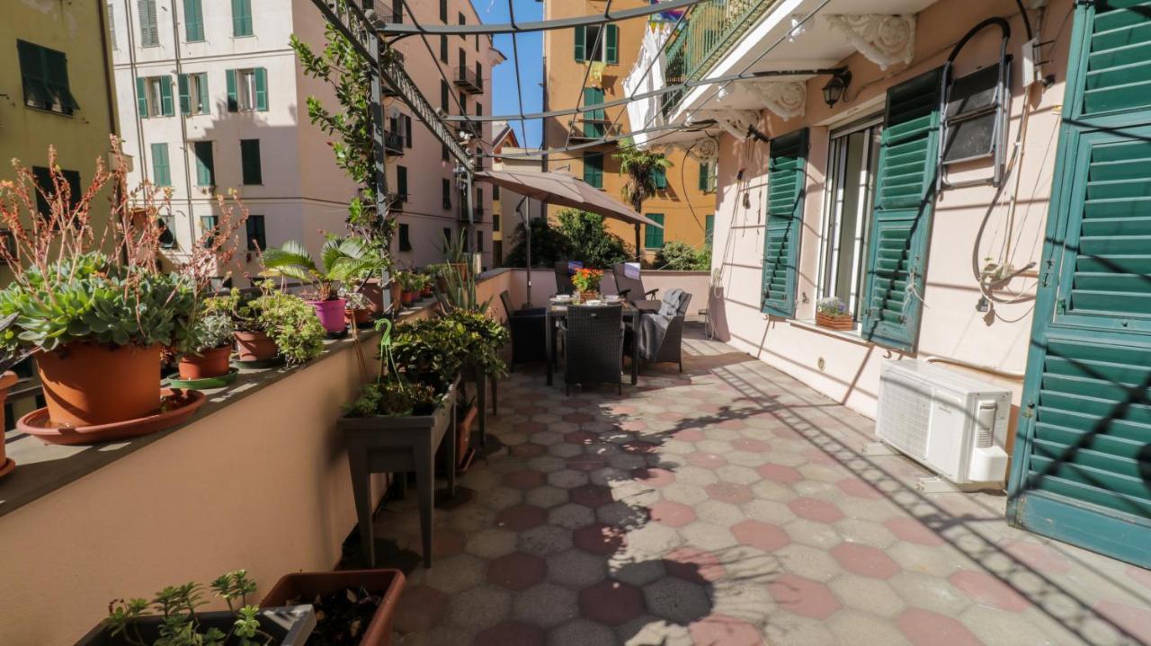 Sole, Terrazza, Centro Citta E Wi-Fi Veloce! Apartamento Génova Exterior foto
