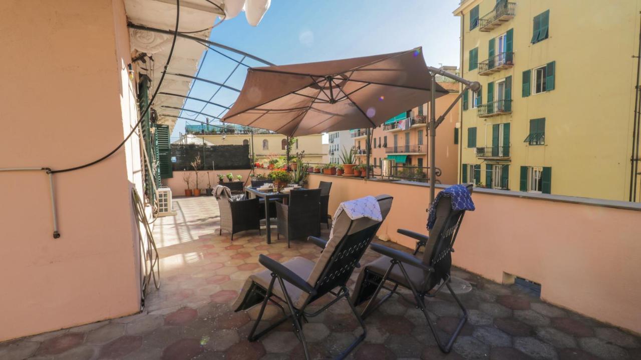 Sole, Terrazza, Centro Citta E Wi-Fi Veloce! Apartamento Génova Exterior foto